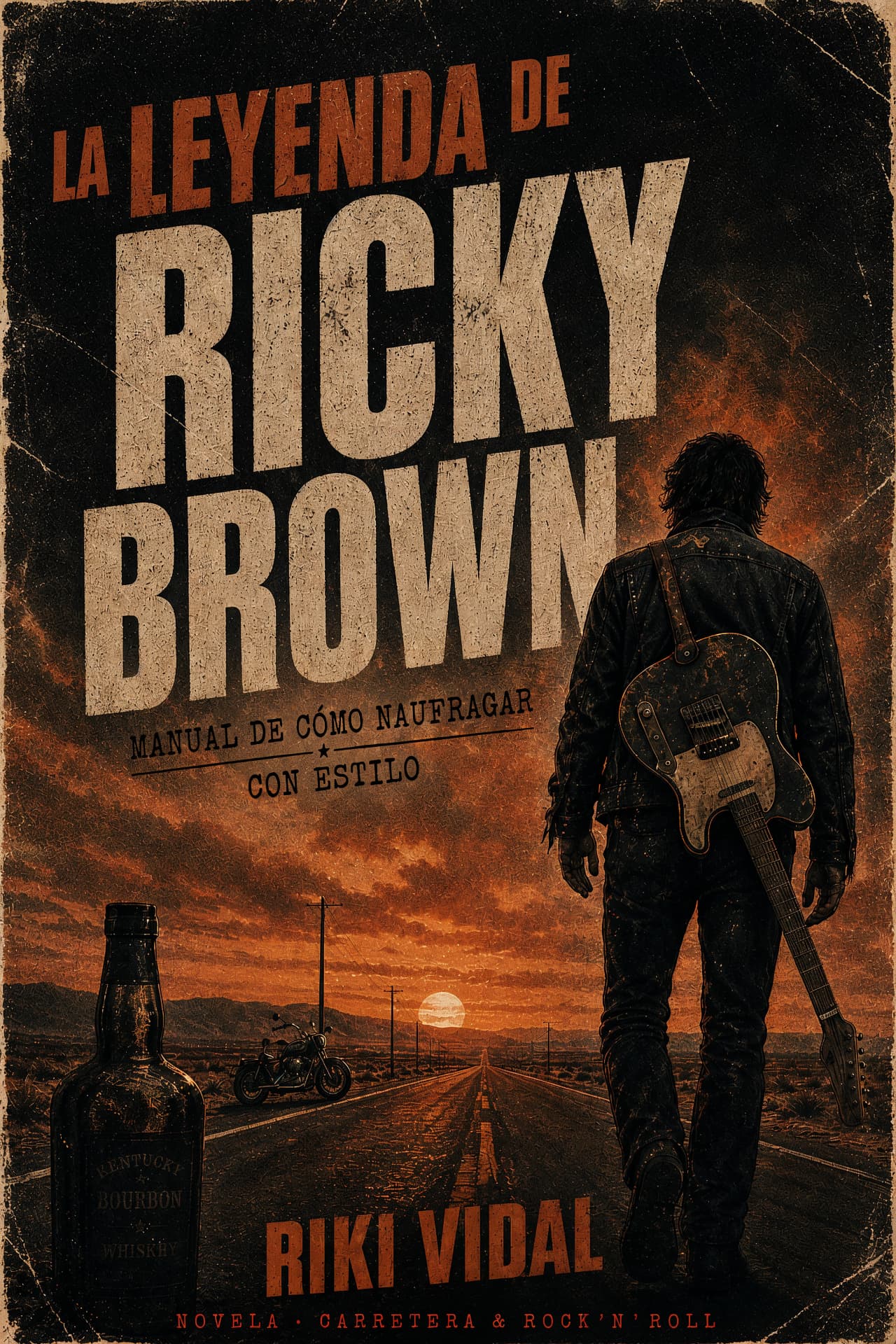 Portada de La leyenda de Ricky Brown, novela de Riki Vidal